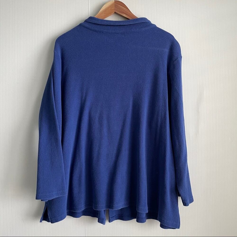 The Quacker Factory Waffle Textured Button Down - image 7